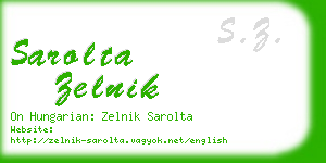 sarolta zelnik business card
